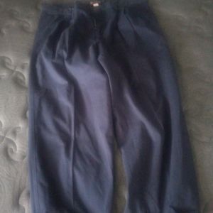 Chaps Pants Mens 40x30 Straight Fit Blue Chino